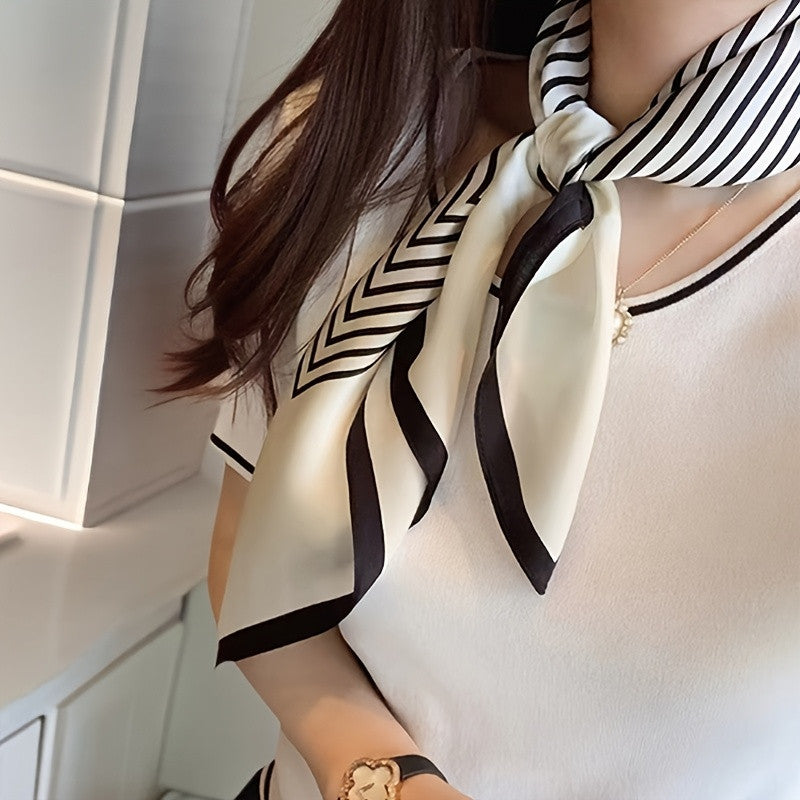 Pañoleta Blanco Rayas