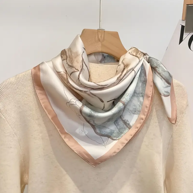 Pañoleta Cafe Floral