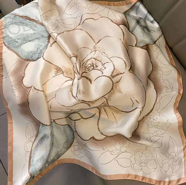 Pañoleta Cafe Floral