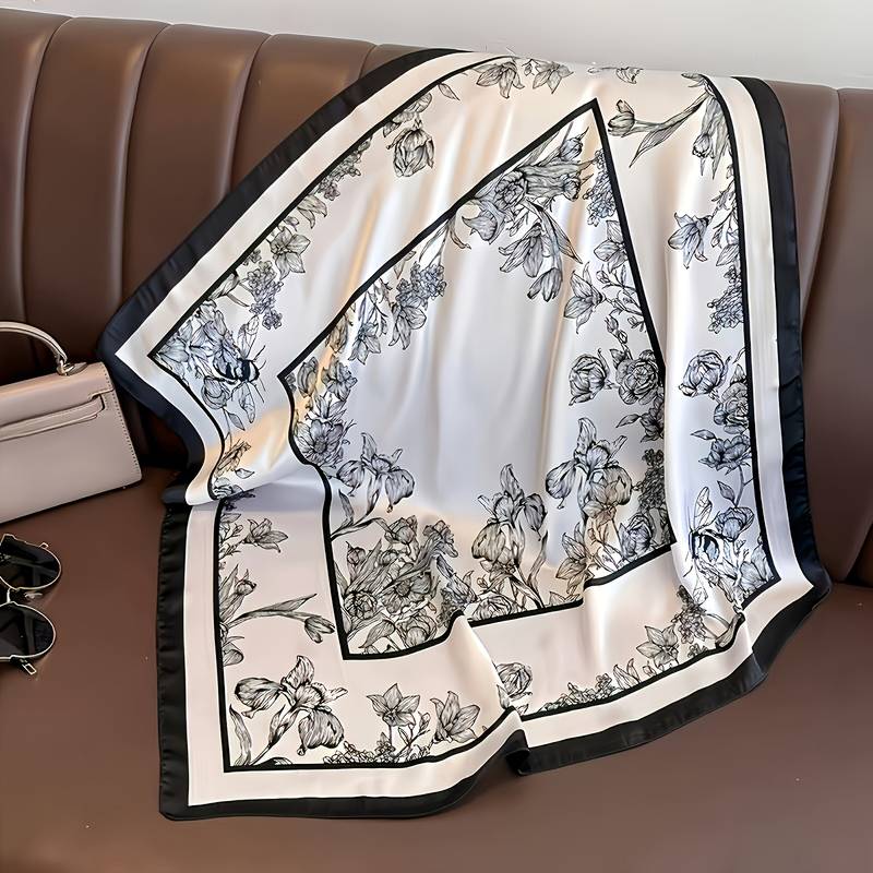 Pañoleta Black Roses